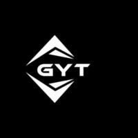 gyt abstrait La technologie logo conception sur noir Contexte. gyt Créatif initiales lettre logo concept. vecteur