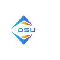 dsu abstrait La technologie logo conception sur blanc Contexte. dsu Créatif initiales lettre logo concept. vecteur