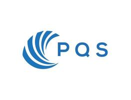 pqs lettre logo conception sur blanc Contexte. pqs Créatif cercle lettre logo concept. pqs lettre conception. vecteur