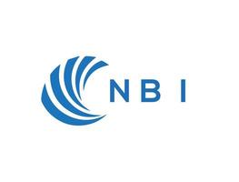 nbi lettre logo conception sur blanc Contexte. nbi Créatif cercle lettre logo concept. nbi lettre design.nbi lettre logo conception sur blanc Contexte. nbi c vecteur