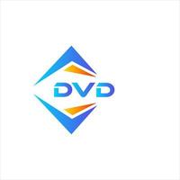 DVD abstrait La technologie logo conception sur blanc Contexte. DVD Créatif initiales lettre logo concept. vecteur