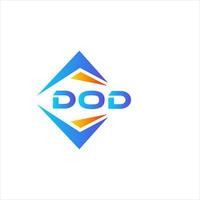 dod abstrait La technologie logo conception sur blanc Contexte. dod Créatif initiales lettre logo concept. vecteur