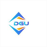dgu abstrait La technologie logo conception sur blanc Contexte. dgu Créatif initiales lettre logo concept. vecteur