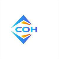 coh abstrait La technologie logo conception sur blanc Contexte. coh Créatif initiales lettre logo concept. vecteur