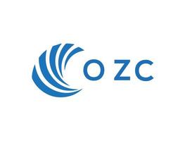 ozc lettre logo conception sur blanc Contexte. ozc Créatif cercle lettre logo concept. ozc lettre conception. vecteur