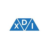 dxi Triangle forme logo conception sur blanc Contexte. dxi Créatif initiales lettre logo concept. vecteur