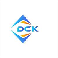 dck abstrait La technologie logo conception sur blanc Contexte. dck Créatif initiales lettre logo concept. vecteur