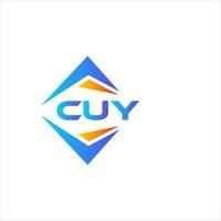 cuy abstrait La technologie logo conception sur blanc Contexte. cuy Créatif initiales lettre logo concept. vecteur