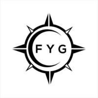 fyg abstrait La technologie cercle réglage logo conception sur blanc Contexte. fyg Créatif initiales lettre logo. vecteur