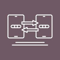 icône de vecteur de synchronisation de données