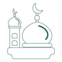 mosquée logo illustration vecteur