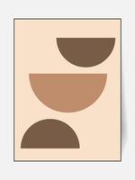 minimal mur art affiche conception abstrait boho style vecteur