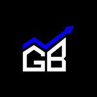 conception créative du logo de lettre gb avec graphique vectoriel, logo gb simple et moderne. vecteur
