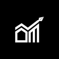 om lettre logo Créatif conception avec vecteur graphique, om Facile et moderne logo.