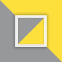 fond d'affichage avec cadre photo sur fond gris et jaune 0501 vecteur