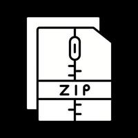 icône de vecteur de fichier zip