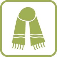 icône de vecteur d'écharpe chaude