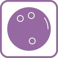 icône de vecteur de boule de bowling