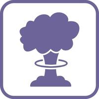 icône de vecteur d'explosion de bombe unique