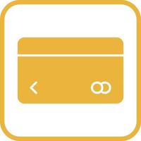 icône de vecteur de carte de crédit unique