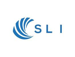 sli lettre logo conception sur blanc Contexte. sli Créatif cercle lettre logo concept. sli lettre conception. vecteur