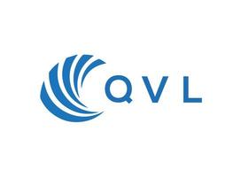 qvl lettre logo conception sur blanc Contexte. qvl Créatif cercle lettre logo concept. qvl lettre conception. vecteur