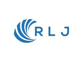 rlj lettre logo conception sur blanc Contexte. rlj Créatif cercle lettre logo concept. rlj lettre conception. vecteur