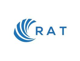 rat lettre logo conception sur blanc Contexte. rat Créatif cercle lettre logo concept. rat lettre conception. vecteur