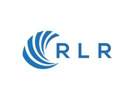 rlr lettre logo conception sur blanc Contexte. rlr Créatif cercle lettre logo concept. rlr lettre conception. vecteur