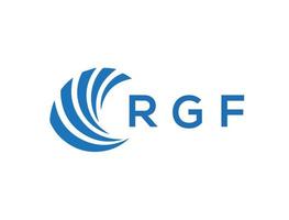 RGF lettre logo conception sur blanc Contexte. RGF Créatif cercle lettre logo concept. RGF lettre conception. vecteur