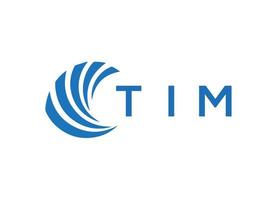 Tim lettre logo conception sur blanc Contexte. Tim Créatif cercle lettre logo concept. Tim lettre conception. vecteur