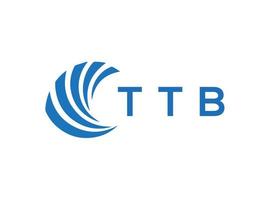 ttb lettre logo conception sur blanc Contexte. ttb Créatif cercle lettre logo concept. ttb lettre conception. vecteur