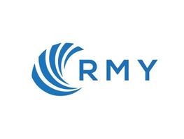 rmy lettre logo conception sur blanc Contexte. rmy Créatif cercle lettre logo concept. rmy lettre conception. vecteur