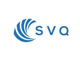 svq lettre logo conception sur blanc Contexte. svq Créatif cercle lettre logo concept. svq lettre conception. vecteur