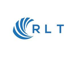 RLT lettre logo conception sur blanc Contexte. RLT Créatif cercle lettre logo concept. RLT lettre conception. vecteur