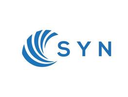 syn lettre logo conception sur blanc Contexte. syn Créatif cercle lettre logo concept. syn lettre conception. vecteur