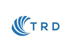 trd lettre logo conception sur blanc Contexte. trd Créatif cercle lettre logo concept. trd lettre conception. vecteur