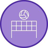 icône de vecteur de volley-ball de plage