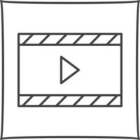 icône de vecteur vidéo et animation unique