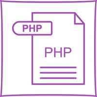 icône de vecteur php