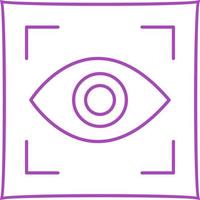 icône de vecteur de balayage des yeux