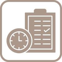icône de vecteur de planification de temps