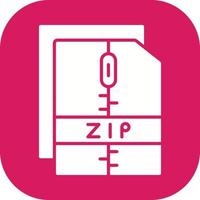 icône de vecteur de fichier zip