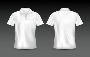 3d t chemise blanc modèle moquer en haut vecteur