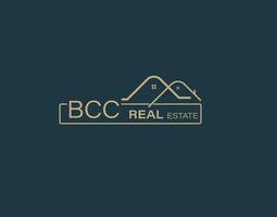 bcc réel biens et consultants logo conception vecteurs images. luxe réel biens logo conception vecteur