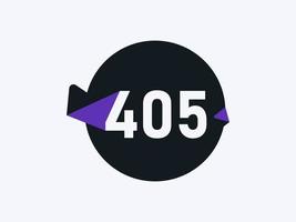405 nombre logo icône conception vecteur image. nombre logo icône conception vecteur image