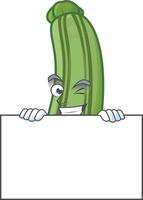 Zucchini dessin animé personnage style vecteur