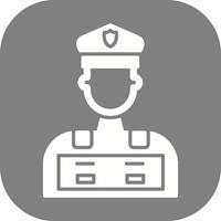 icône de vecteur de policier