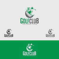 modèle de conception de logo de club de golf vecteur