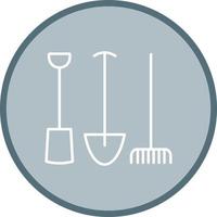 icône de vecteur d'outils de jardinage